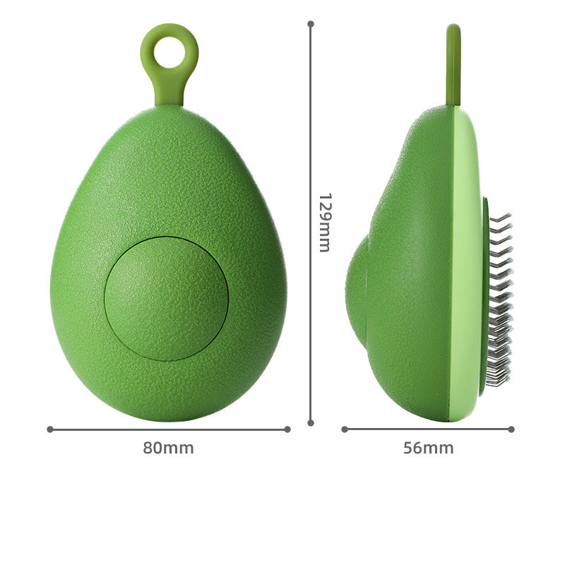 Green avocado-shaped kitchen tool with measurement details on a white background