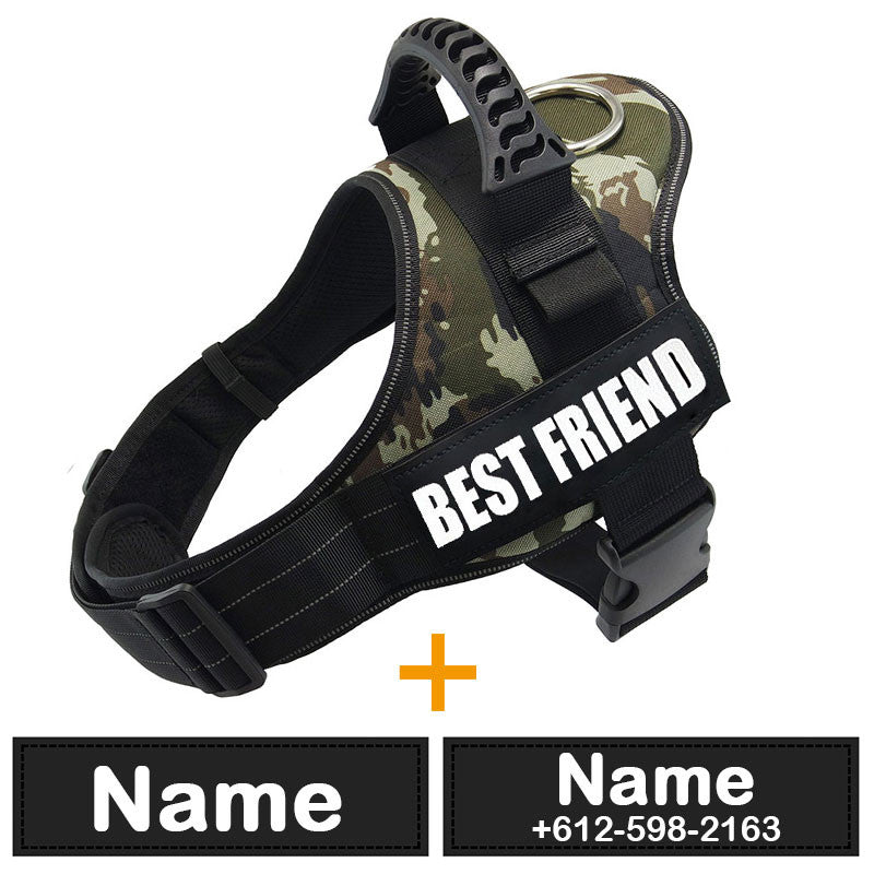 Dog Harness ID Tag Custom Harness